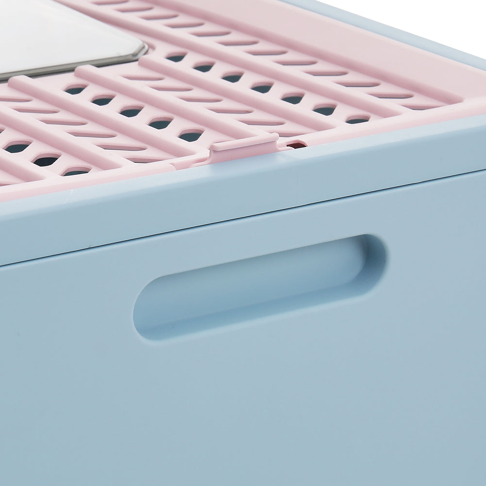 Foldable Enclosed Cat Litter Box with Pull-Out Drawer and Scoop – Odour-Controlled, Easy-Clean Design