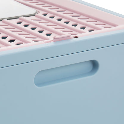 Foldable Enclosed Cat Litter Box with Pull-Out Drawer and Scoop – Odour-Controlled, Easy-Clean Design