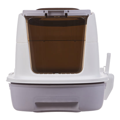 Enclosed Cat Litter Box with Top Deodorizer – Spacious, Odour Control, and Easy to Clean
