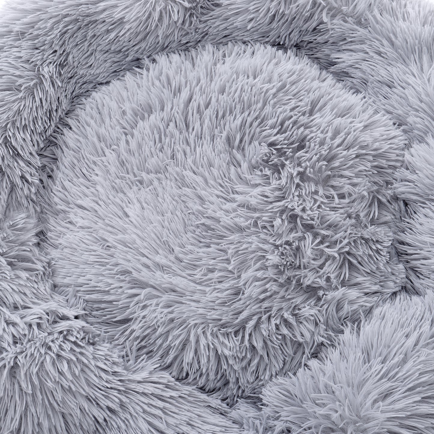 Calming Donut Plush Pet Bed – Soft, Round Cuddler with Raised Rim and Anti-Slip Bottom