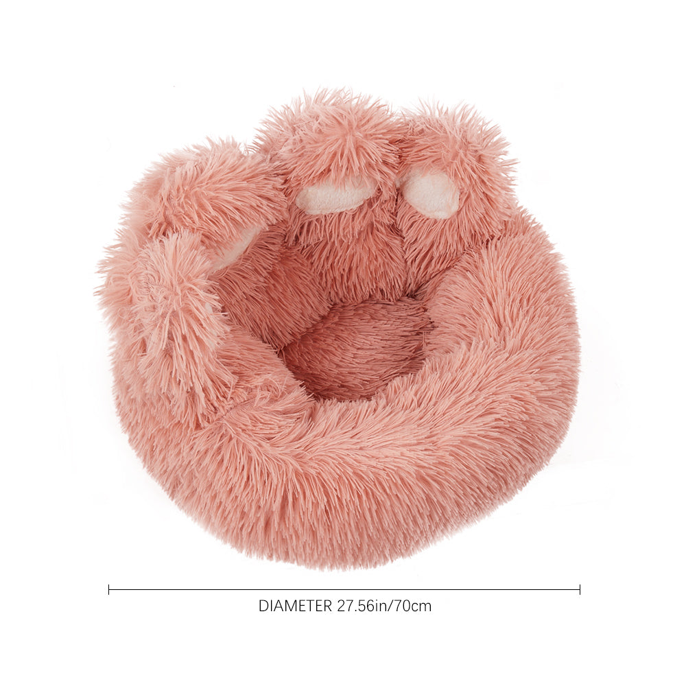 Soft Plush Pet Bed – Cozy & Comfortable with Non-Slip Bottom