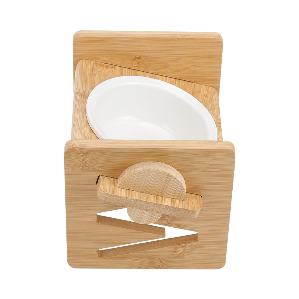 Height Adjustable Pet Feeder with Ceramic Bowl – Ergonomic & Comfortable Dining for Pets