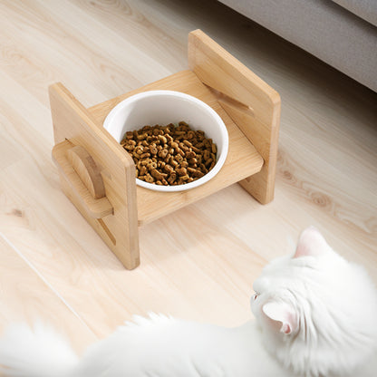 Height Adjustable Pet Feeder with Ceramic Bowl – Ergonomic & Comfortable Dining for Pets