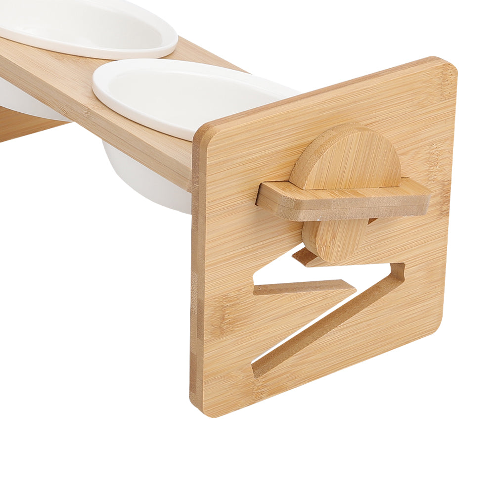 Height Adjustable Pet Feeder with Ceramic Bowl – Ergonomic & Comfortable Dining for Pets
