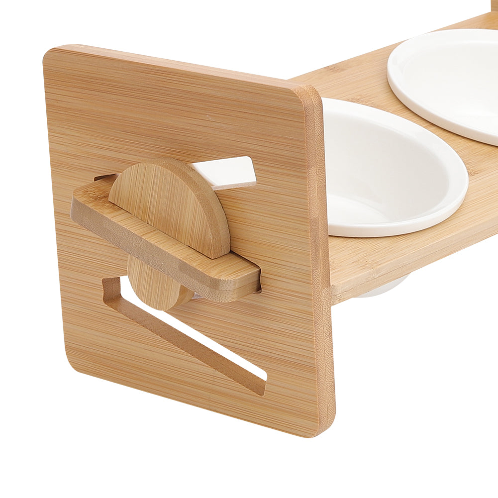 Height Adjustable Pet Feeder with Ceramic Bowl – Ergonomic & Comfortable Dining for Pets