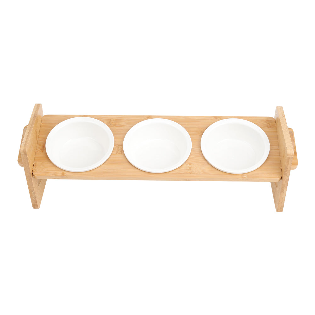 Height Adjustable Pet Feeder with Ceramic Bowl – Ergonomic & Comfortable Dining for Pets