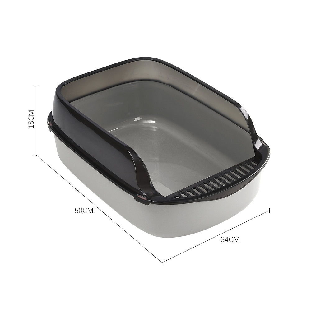 Large Anti-Splashing Detachable Cat Litter Box - Spacious & Easy to Clean
