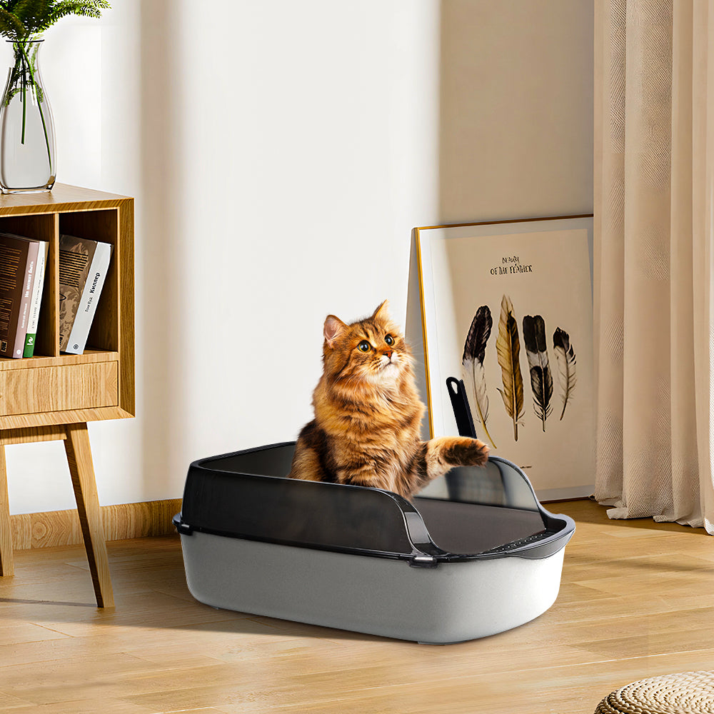 Large Anti-Splashing Detachable Cat Litter Box - Spacious & Easy to Clean