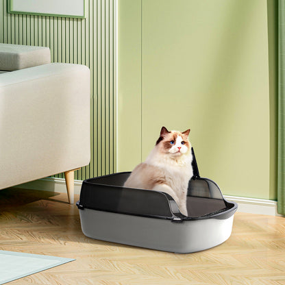 Large Anti-Splashing Detachable Cat Litter Box - Spacious & Easy to Clean