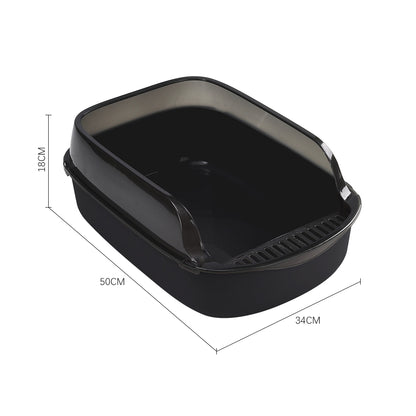 Large Anti-Splashing Detachable Cat Litter Box - Spacious & Easy to Clean