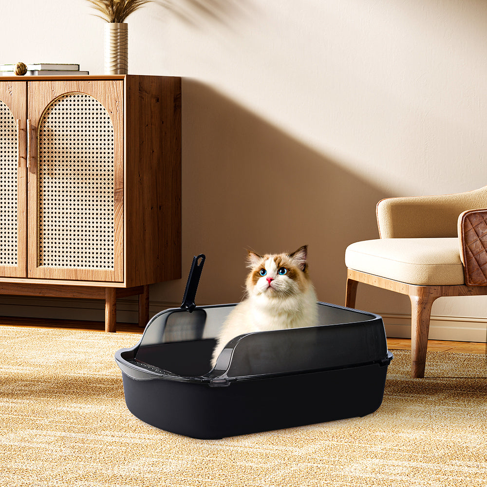 Large Anti-Splashing Detachable Cat Litter Box - Spacious & Easy to Clean