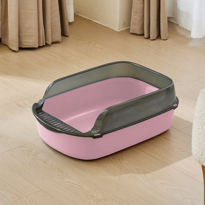 Large Anti-Splashing Detachable Cat Litter Box - Spacious & Easy to Clean