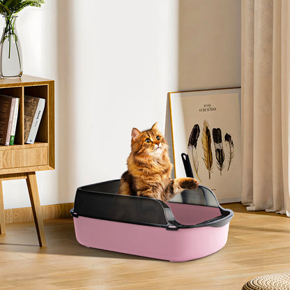 Large Anti-Splashing Detachable Cat Litter Box - Spacious & Easy to Clean