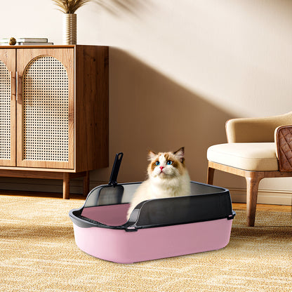 Large Anti-Splashing Detachable Cat Litter Box - Spacious & Easy to Clean