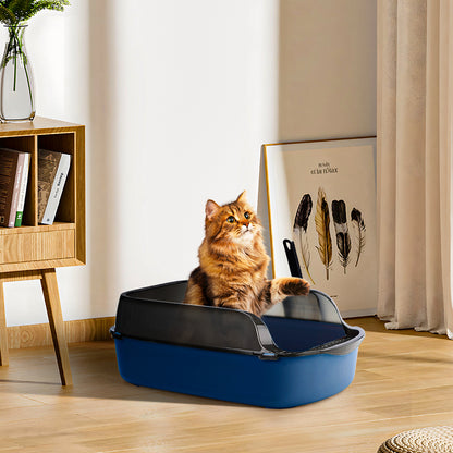 Large Anti-Splashing Detachable Cat Litter Box - Spacious & Easy to Clean