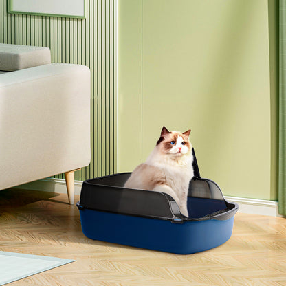 Large Anti-Splashing Detachable Cat Litter Box - Spacious & Easy to Clean