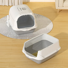 Large Enclosed Cat Litter Box with UV Disinfection Light – Odor Control and Easy-Clean Design