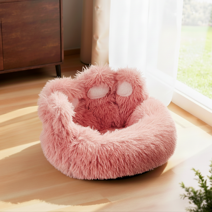 Soft Plush Pet Bed – Cozy & Comfortable with Non-Slip Bottom