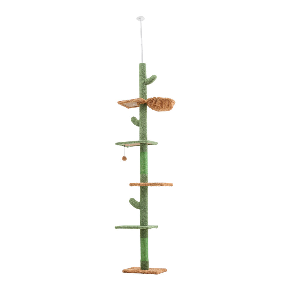 Cactus Scratching Post Cat Tree – Plush, Sturdy & Fun Play Structure for Cats