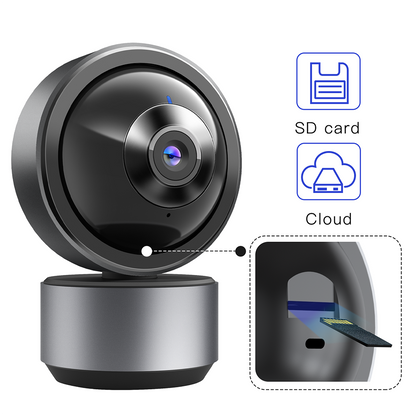 Smart Security Camera with 360° View & Motion Detection – 2K HD, Two-Way Audio, Compatible with Tuya APP