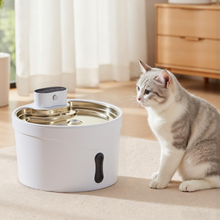 Ultra-Quiet Pet Water Fountain - 2.6L Capacity with Three Flow Modes