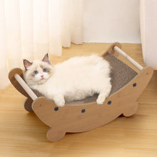 2-in-1 Cat Scratching Board & Lounge Bed – Creative Moon-Shaped Design