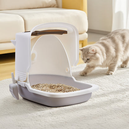 Detachable Cat Litter Box with Cat Ear Design – Privacy, Odor Control, and Easy-Clean Solution