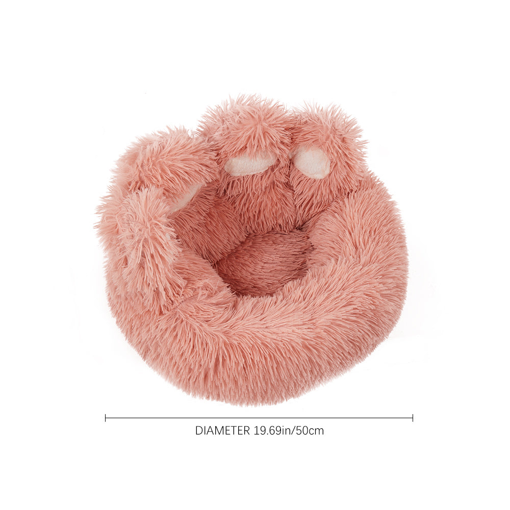Soft Plush Pet Bed – Cozy & Comfortable with Non-Slip Bottom