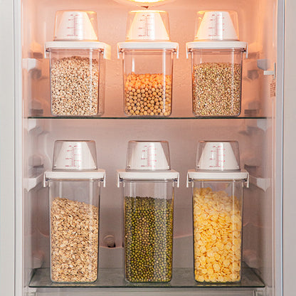 2.3L Airtight Food Storage Container – BPA-Free, Transparent & Stackable Cereal and Grain Organizer