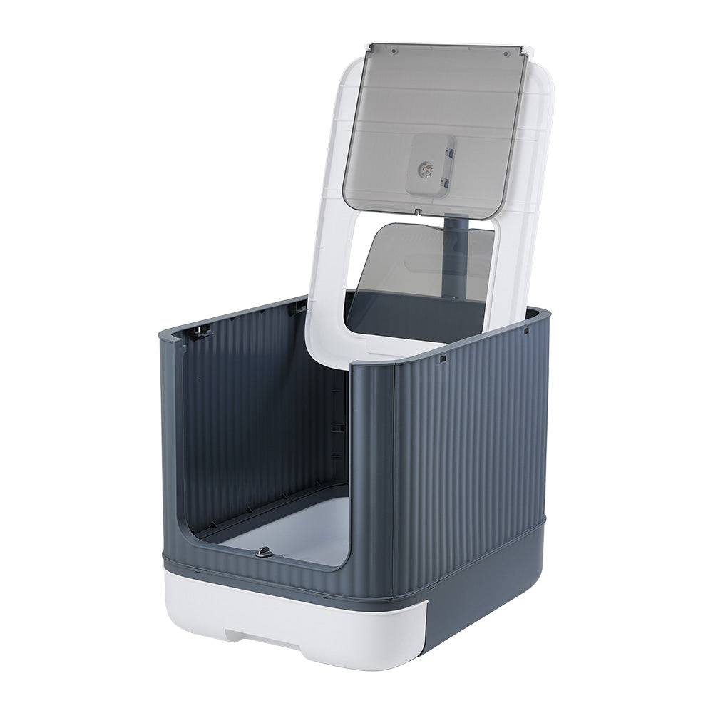 Large Foldable Cat Litter Box – Multi-Mode with UV Sterilization and Odour Control