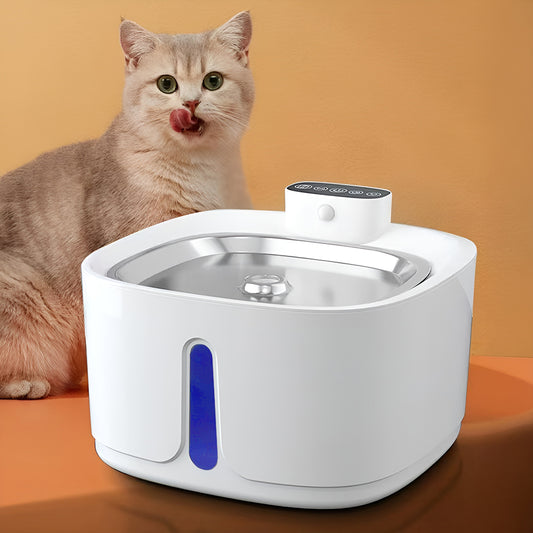 Ultra-Quiet Pet Water Fountain - Three Flow Modes with Large 3.2L Capacity