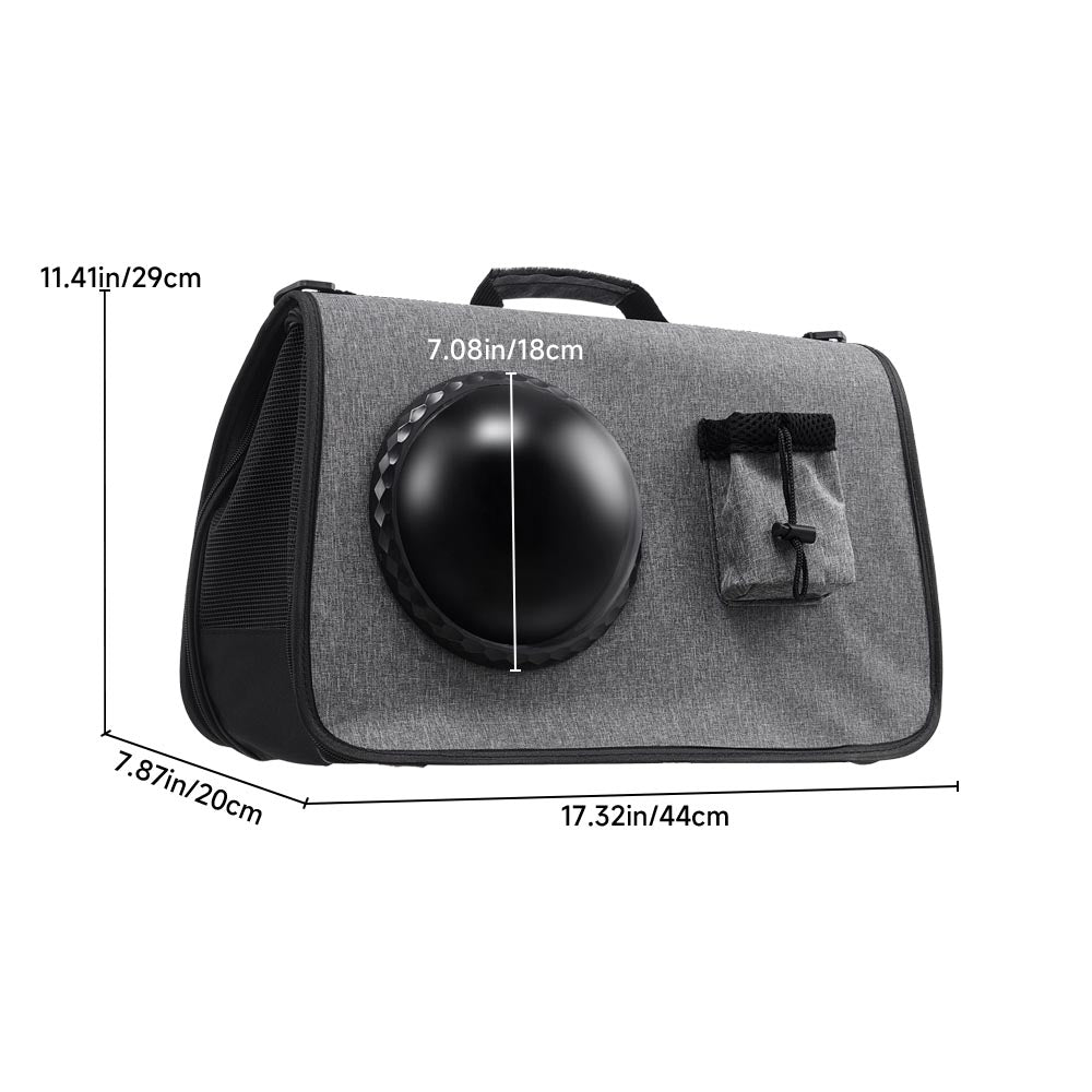 Portable Oxford Pet Carrier Shoulder Bag for Travel and Outdoor Use