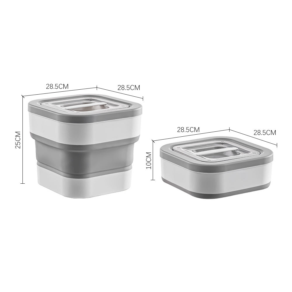 Collapsible Food Storage Container – Portable, Space-Saving Solution with Triple-Seal Freshness Protection