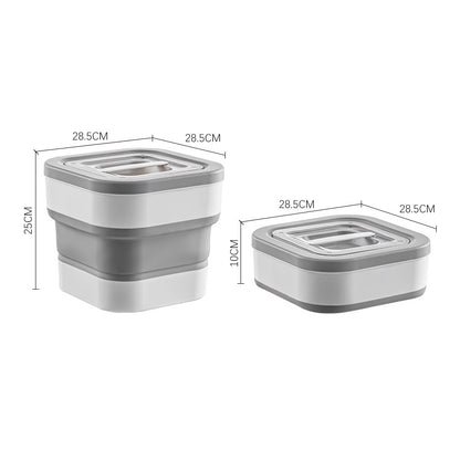 Collapsible Food Storage Container – Portable, Space-Saving Solution with Triple-Seal Freshness Protection