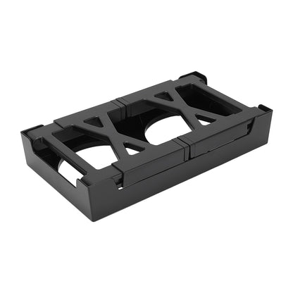 Adjustable Elevated Pet Feeder with 2 Stainless Steel Bowls – Noise-Free, Foldable Design