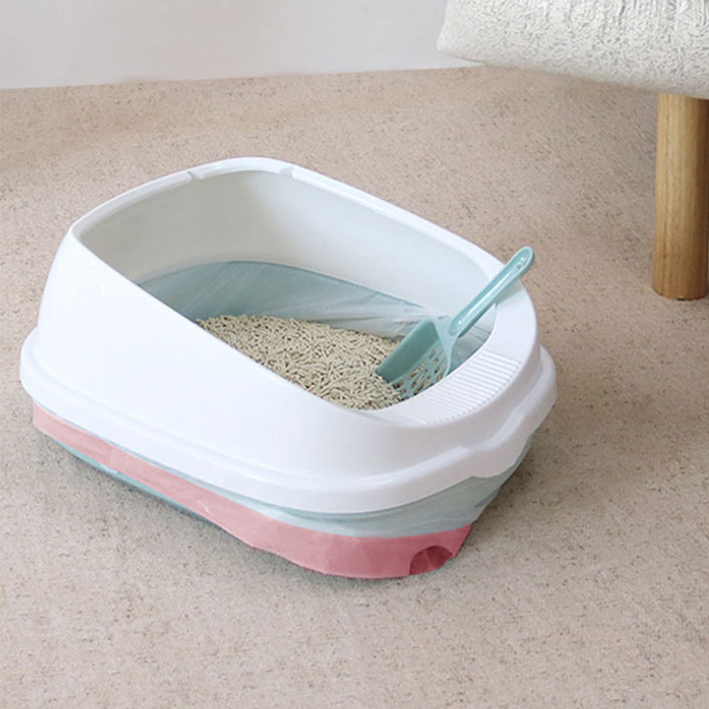 Drawstring Cat Litter Box Liners – Leak-Proof, Disposable & Easy to Use, 12 Count Roll