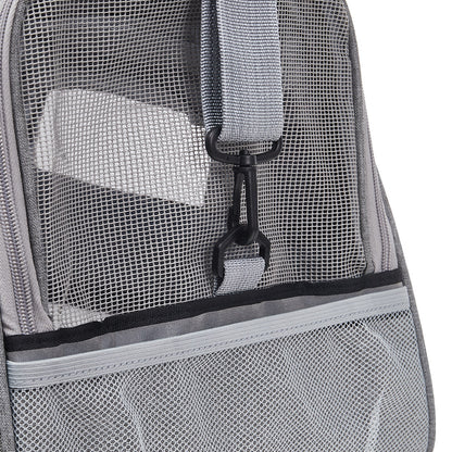 Grey Oxford Pet Travel Carrier – Soft-Sided, Foldable & Breathable Design