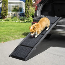 Outdoor Foldable Metal Dog Ramp – Non-Slip Pet Ladder for Cars, Trucks, and SUVs