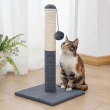 Natural Sisal Cat Scratching Post with Hanging Ball – Stable Base & Fun Design for Indoor Cats