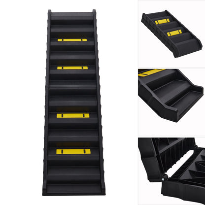 Folding Pet Ramp for Dogs – Lightweight Portable Stairs with Non-Slip Surface and Safety Rails