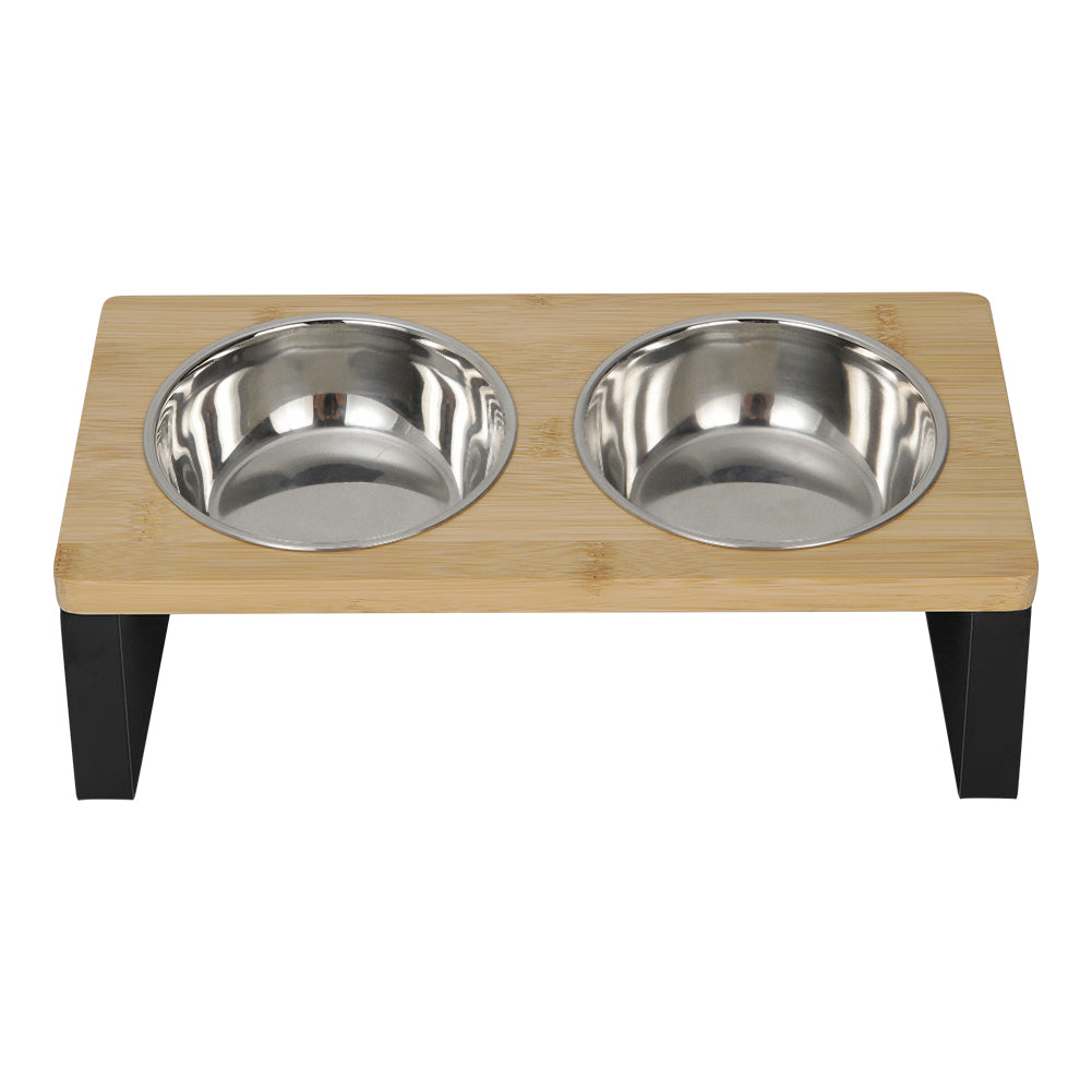 Elevated Dual-Bowl Pet Feeder – Stylish & Comfortable Feeding Stand for Cats and Dogs