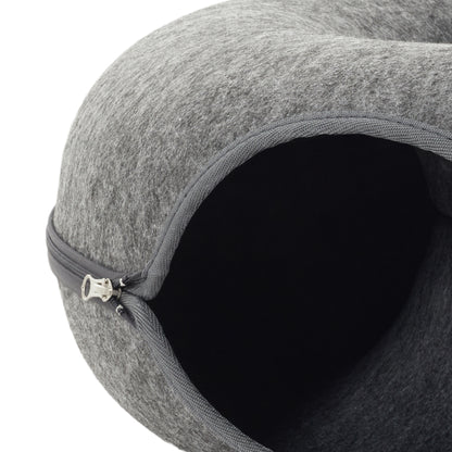 3-in-1 Felt Cat Tunnel Bed – Cozy Play Tunnel & Resting Space for Cats