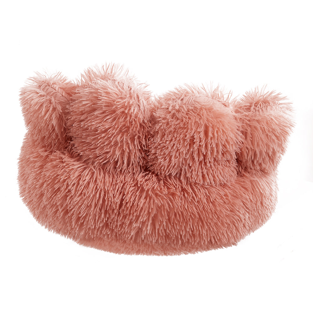 Soft Plush Pet Bed – Cozy & Comfortable with Non-Slip Bottom