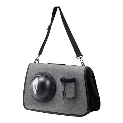 Portable Oxford Pet Carrier Shoulder Bag for Travel and Outdoor Use