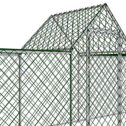 Metal Chicken Coop Run with PE Tarpaulin – Secure, Spacious Outdoor Enclosure for Poultry and Rabbits