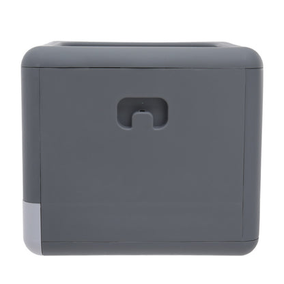 Fully Enclosed Cat Litter Box – Double Door, Easy Clean Design in Grey