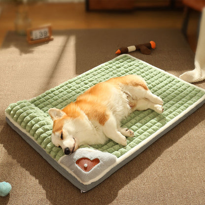 Washable Pet Bed – Soft Faux Fur Sleeping Cushion Mat for Puppy & Cat