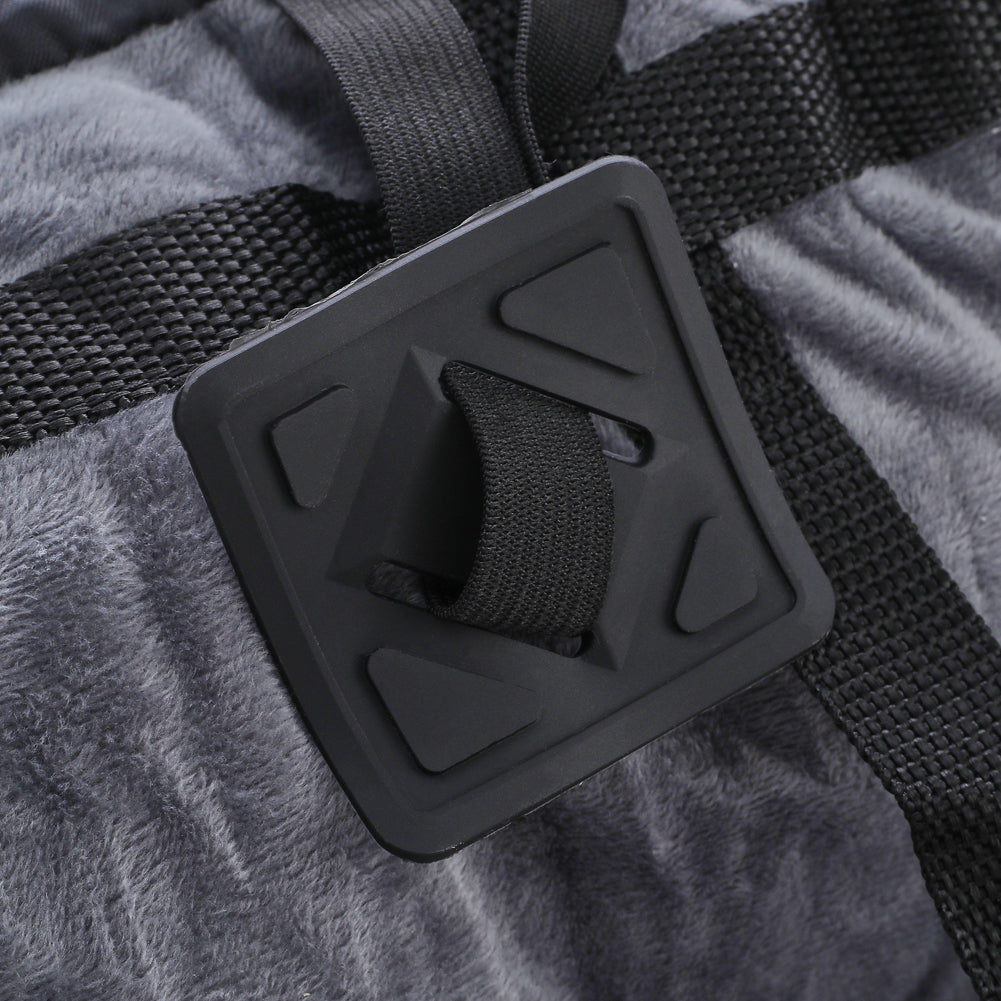 Dog Car Seat Bed for Small to Medium Pets – Travel Booster with Adjustable Strap & Storage Pockets