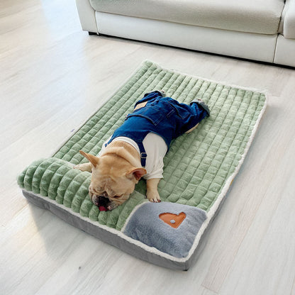 Washable Pet Bed – Soft Faux Fur Sleeping Cushion Mat for Puppy & Cat