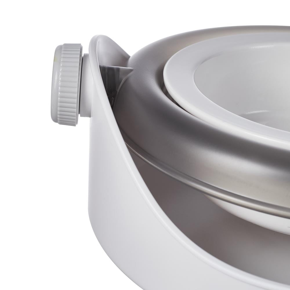 Tilt-Adjustable Ceramic Double Bowl Pet Feeder – Ergonomic Design for Cats and Dogs